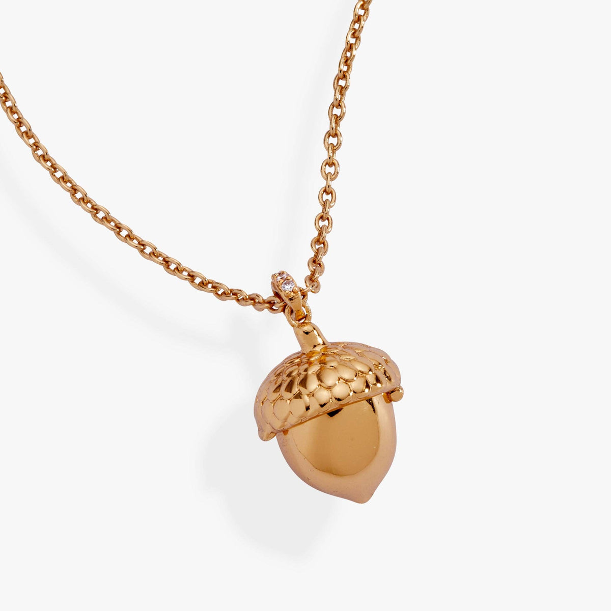 Woodland Acorn &amp; Hidden Squirrel Locket Necklace