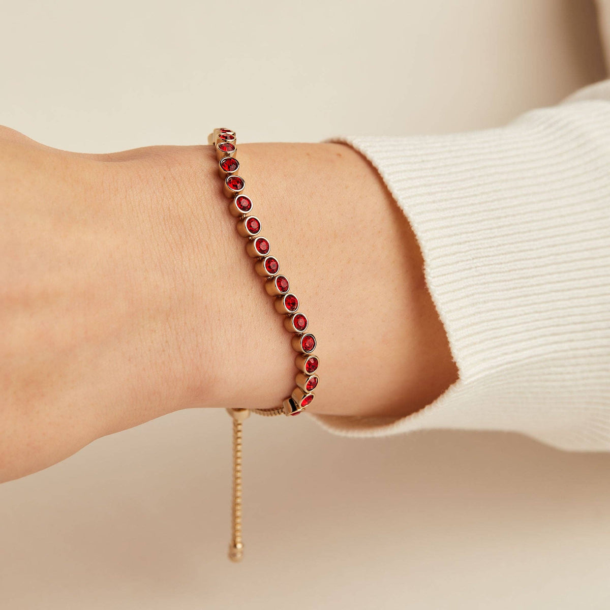 Bolo Tennis Bracelet Ruby