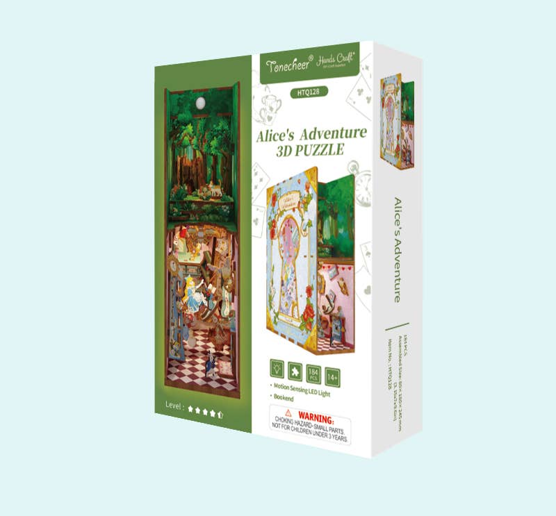 DIY Miniature House Book Nook Kit: Alice&#39;s Adventure