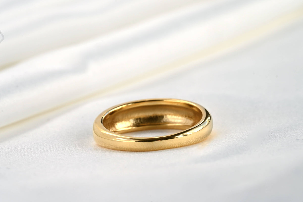 18k Gold Dome Ring