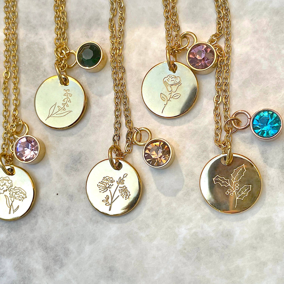 Birth Flower Necklace