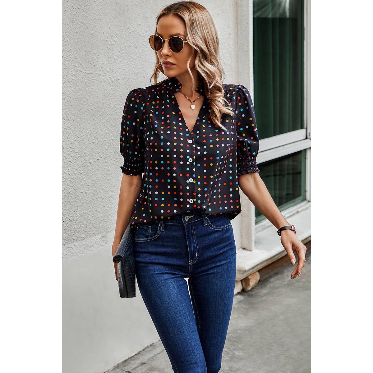 Polka Dot Blouse