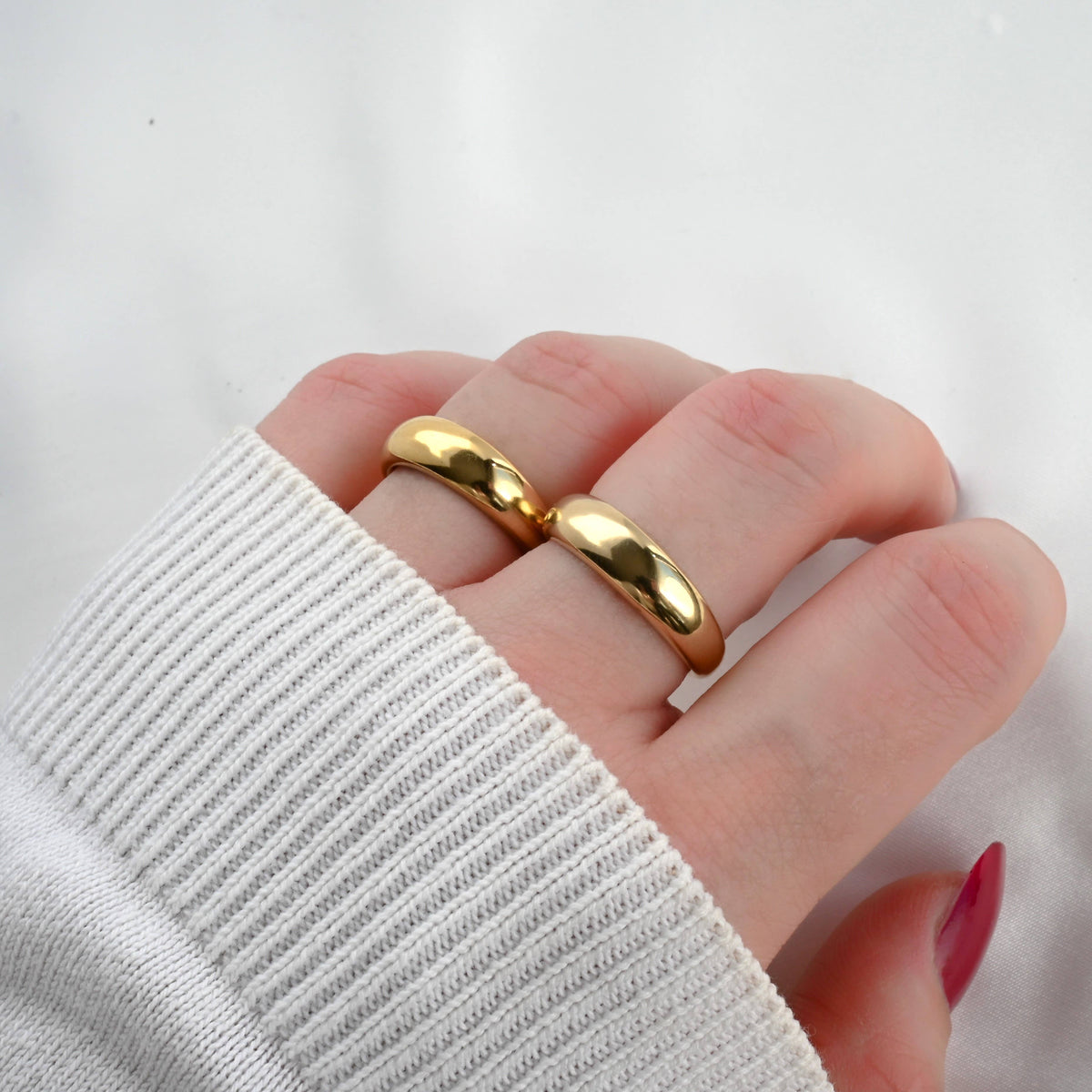 18k Gold Dome Ring