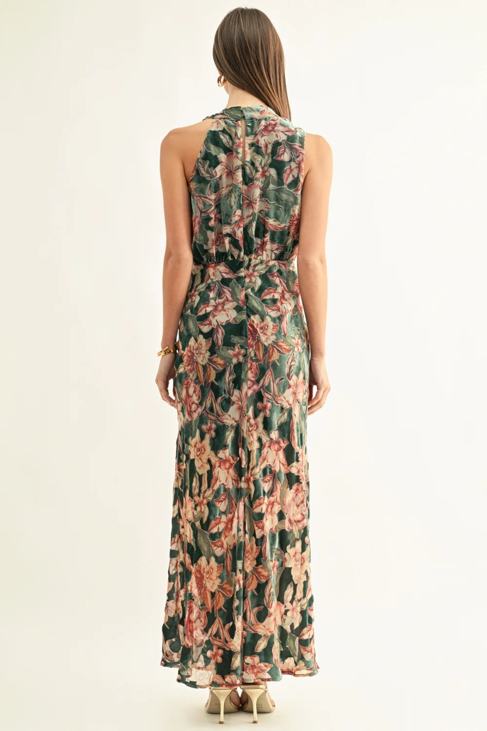 Veda Burnout Velvet Dress