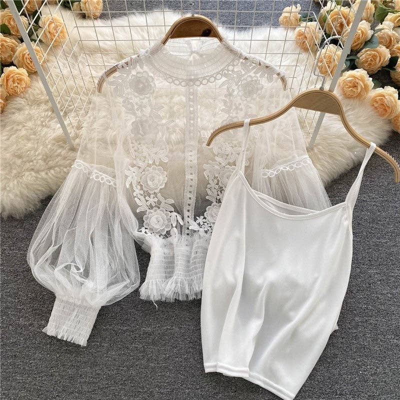 Lantern Sleeve Top
