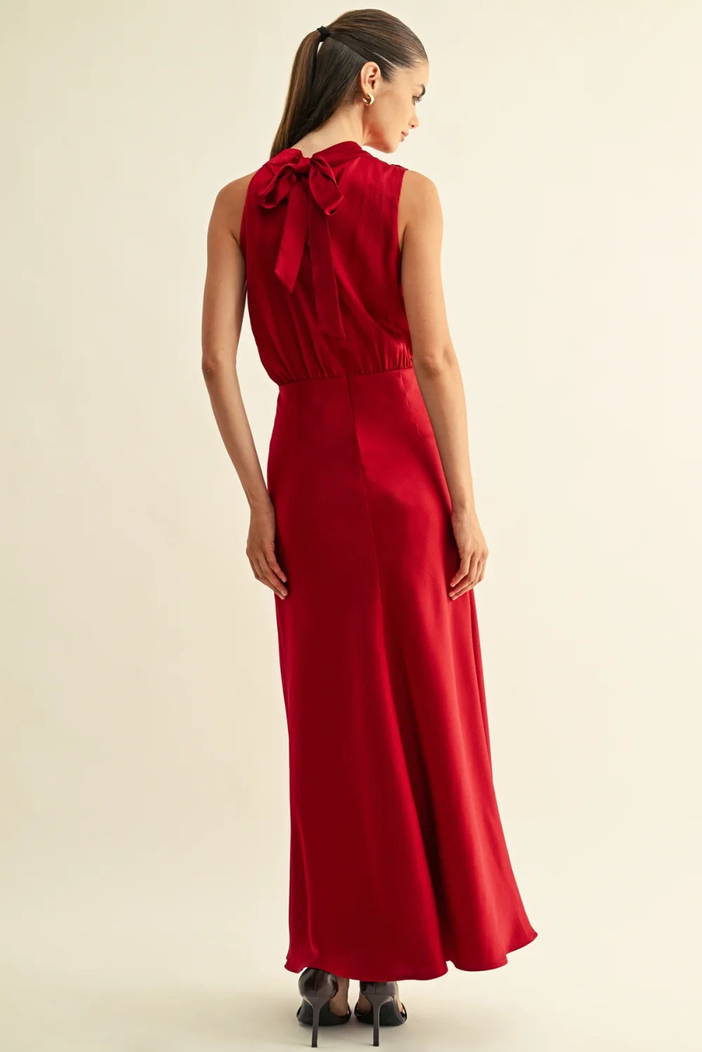 Kate Cowl Drape Asymmetrical Dress