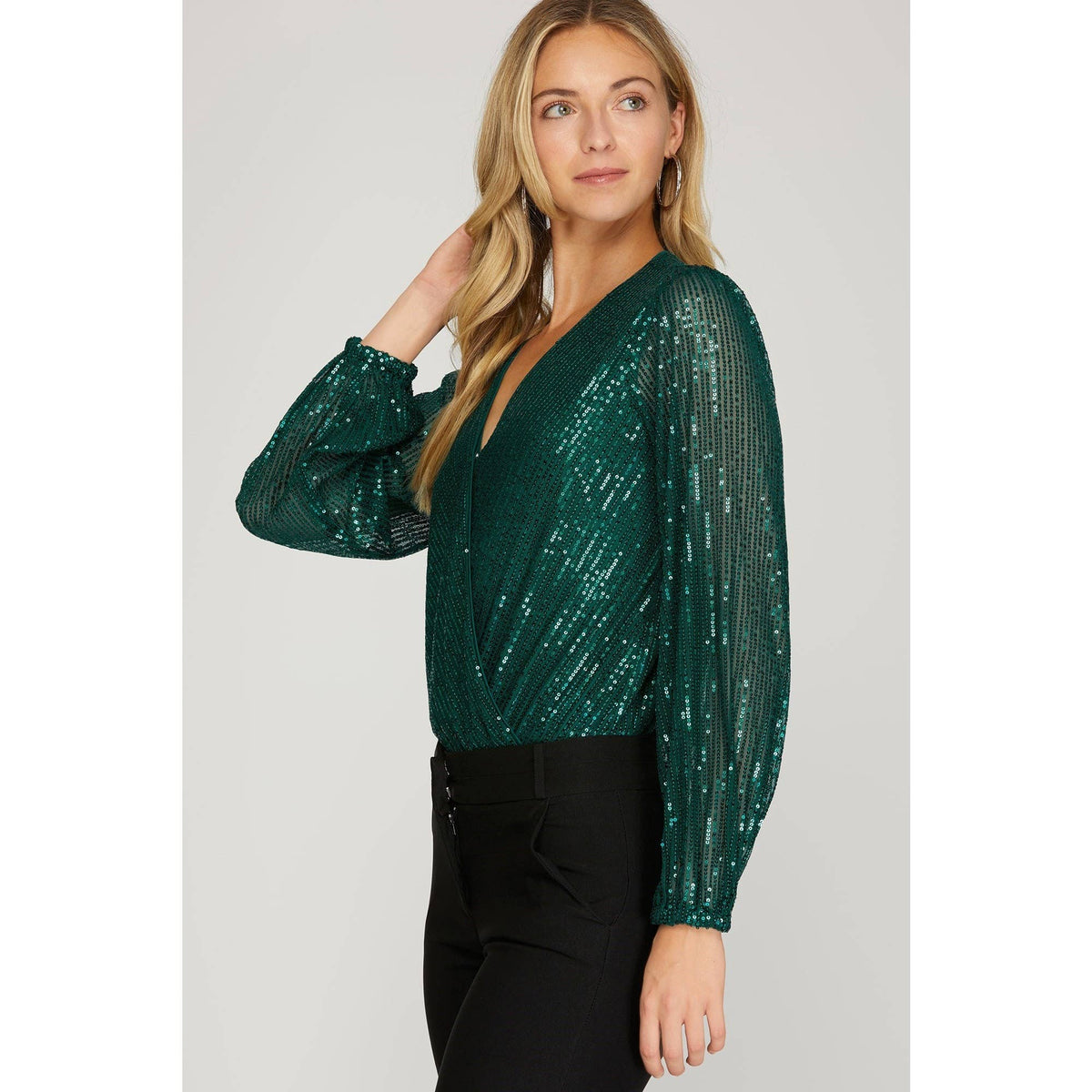 Yolanda Sequin Bodysuit