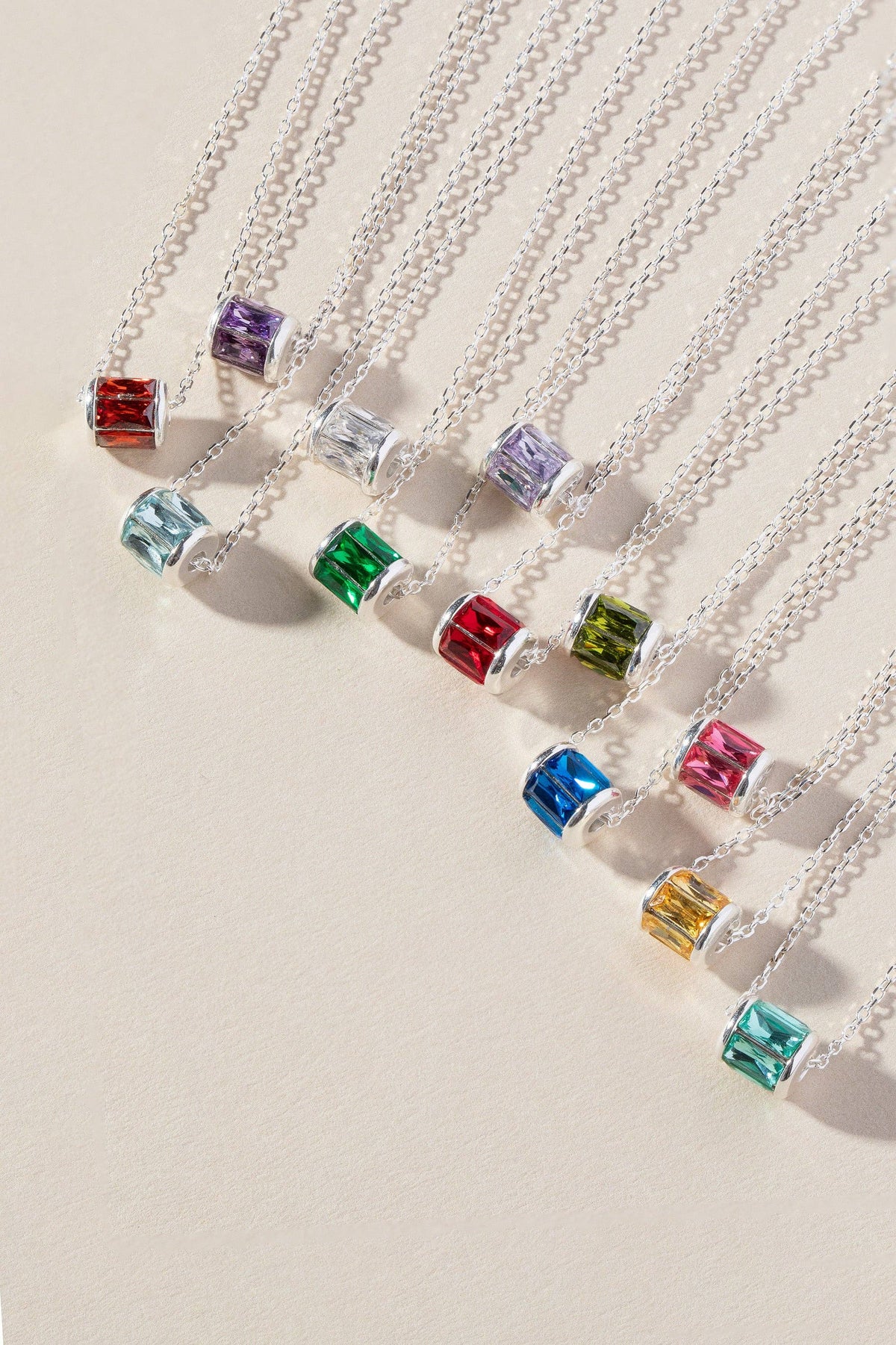 July Birthstone Precious Pendant Necklace