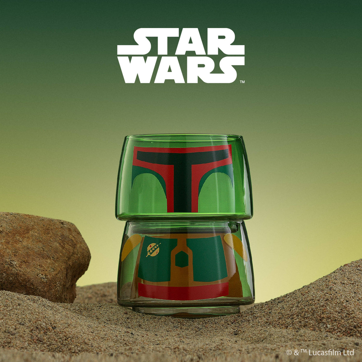 Star Wars™ Character Collection Boba Fett Stackable Glasses