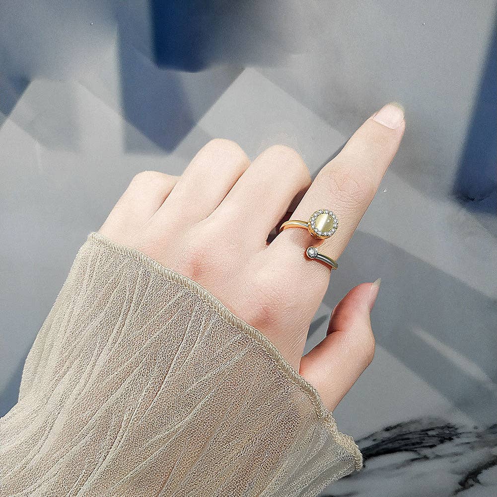 Opal Anxiety Fidget Ring