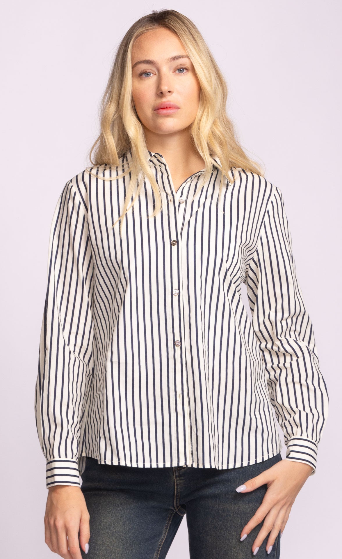 Sapphire Button Up Top