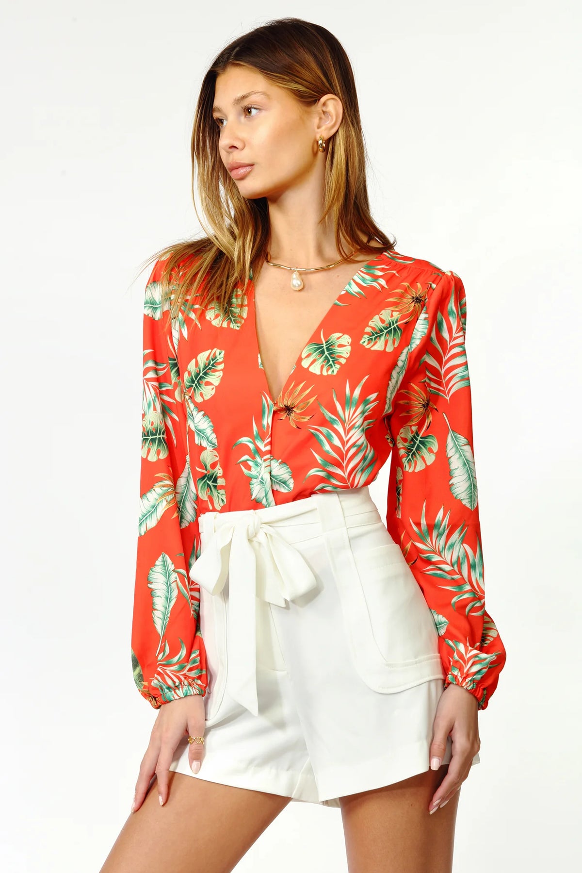 Wennie Crepe Bodysuit