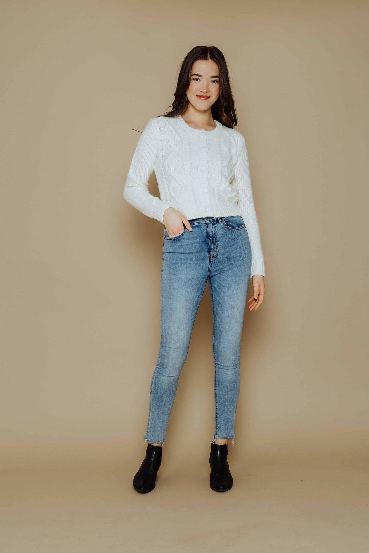 Janelle Cabled Cardi