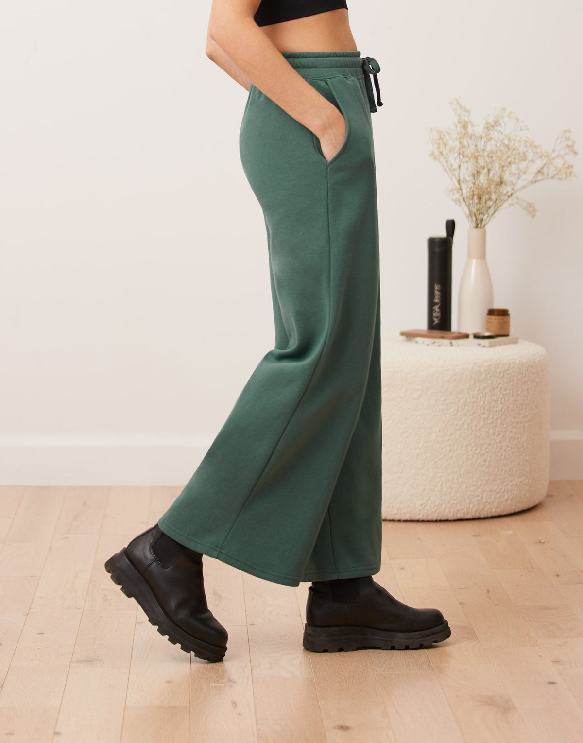 Wide Leg Fleece Pant