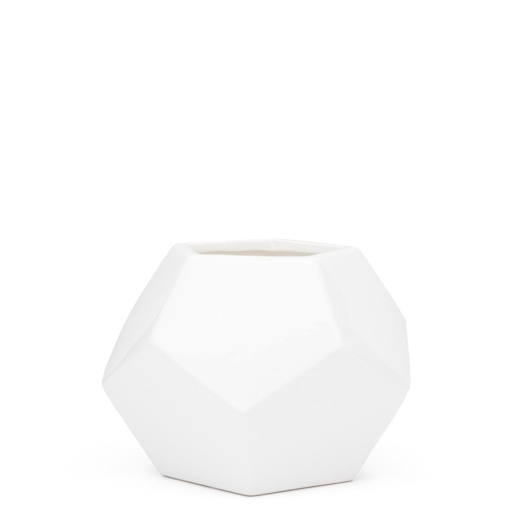 Orion Ceramic Hexagon 7”H Vase