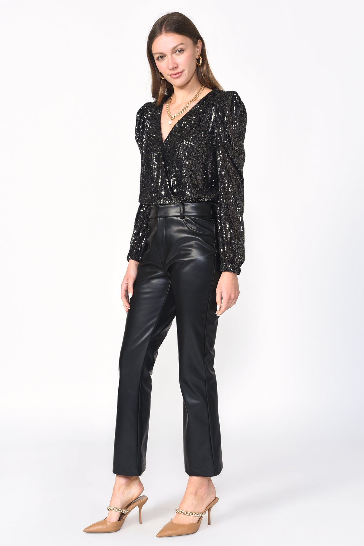 Lala Sequins Bodysuit