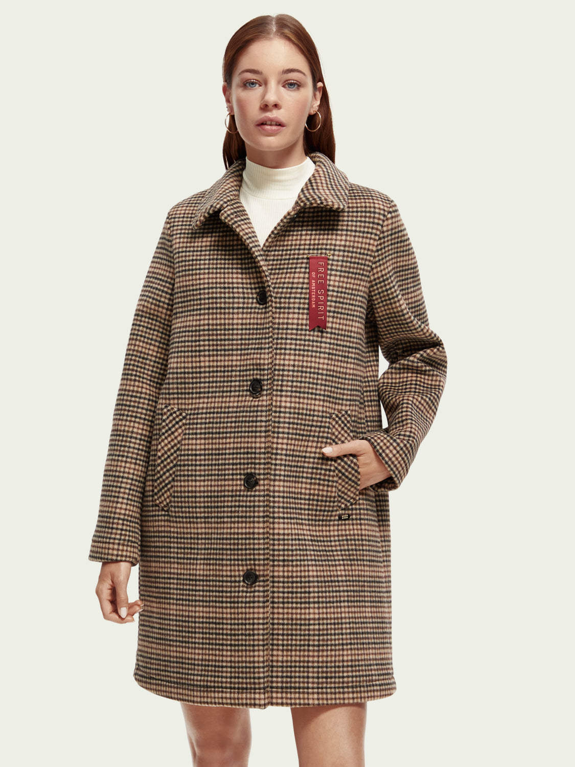 Wool blended tailored Coat The Loop