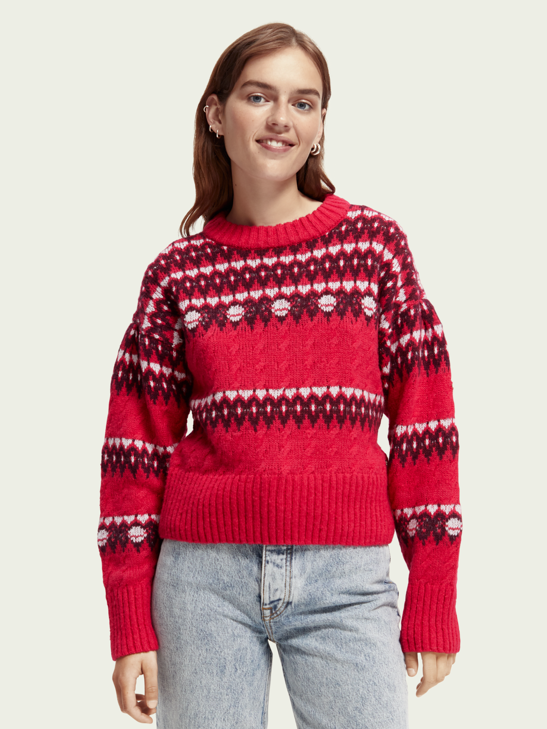Fair Isle Cable Pullover